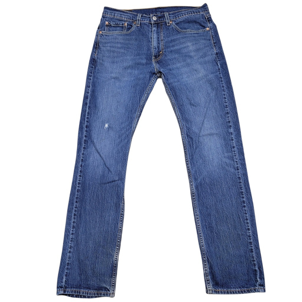 Levi's Jeans 505 Straight Leg Medium Wash Blue 32/32 Men's Excellent Condition
